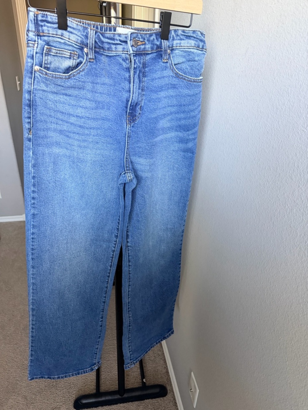 No Boundaries Light Blue High Rise Baggy Leg Jeans